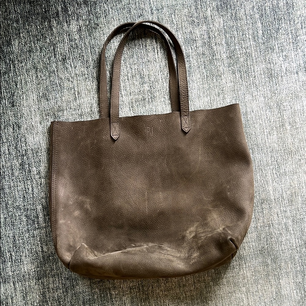 Brown Leather Tote Bag